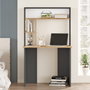 Hanah Home Br2-Aa Escritorio de Estudio Pino Atlántico y Antracita